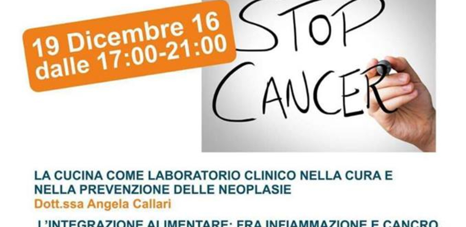 A San Cataldo un evento formativo su "L’alimentazione come base della prevenzione oncologica"