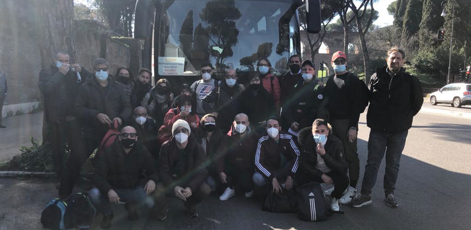 Coronavirus, sale bingo ancora chiuse: anche i lavoratori di Caltanissetta alla manifestazione di Roma