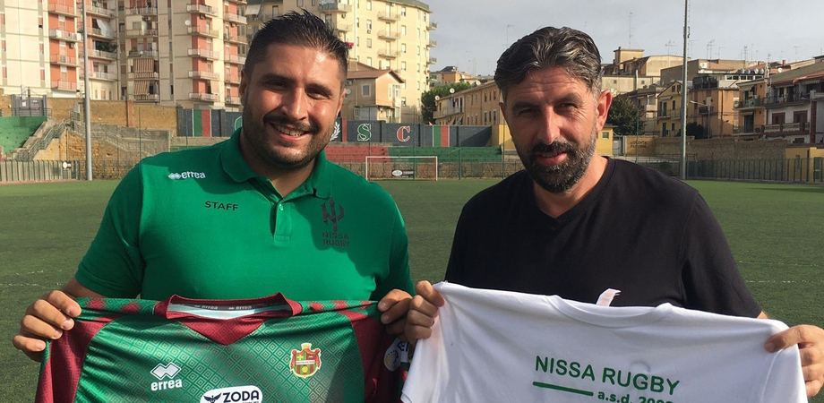 Scambio di doni tra la Nissa Rugby e Sancataldese calcio: due eccellenze sportive del nisseno