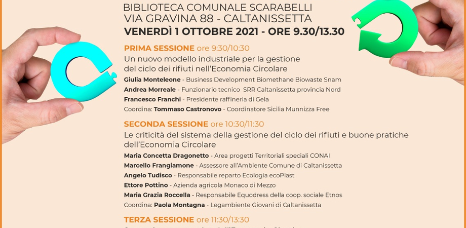 A Caltanissetta EcoForum provinciale sui rifiuti e l'economia circolare