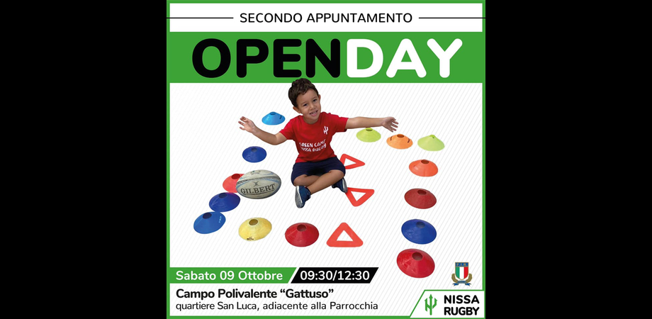 Nissa Rugby, open day: secondo appuntamento a Caltanissetta sabato 9 ottobre