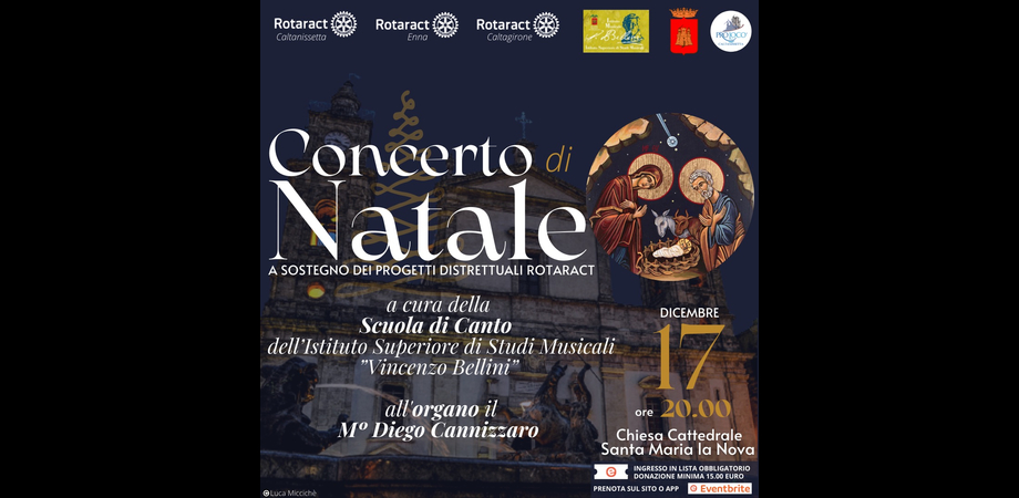 Concerto di Natale a Caltanissetta a scopo benefico: i fondi raccolti verranno destinati a due progetti