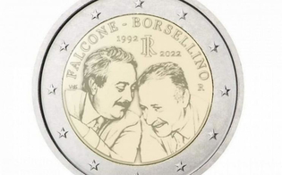 L'immagine di Falcone e Borsellino sulle monete da 2 euro: coniati 3 milioni di pezzi