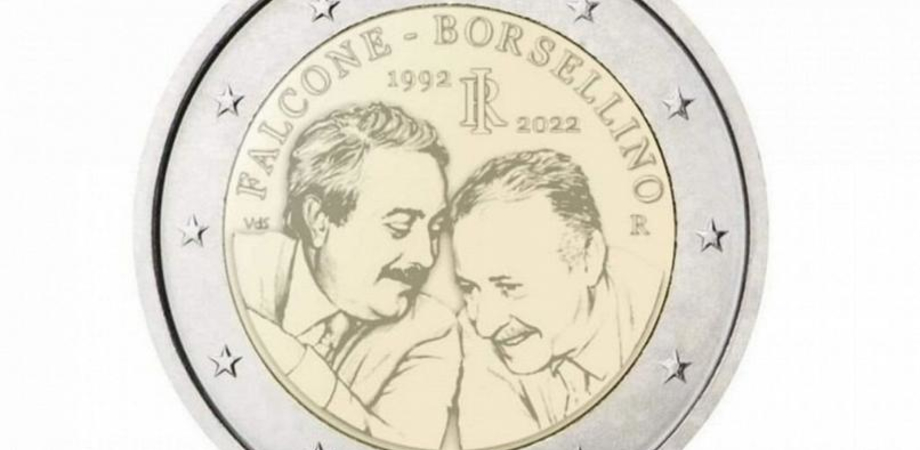 L'immagine di Falcone e Borsellino sulle monete da 2 euro: coniati 3 milioni di pezzi