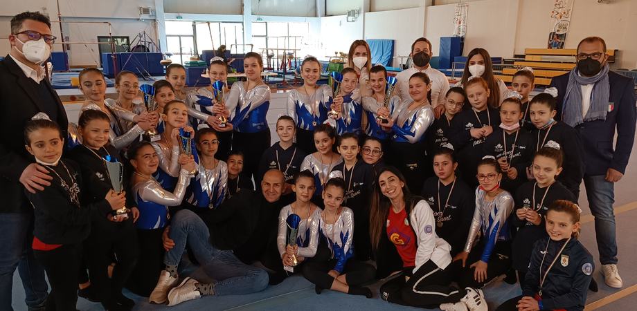Ginnastica artistica, l'associazione Gymnastic Club di Gela a Ragusa fa incetta di medaglie