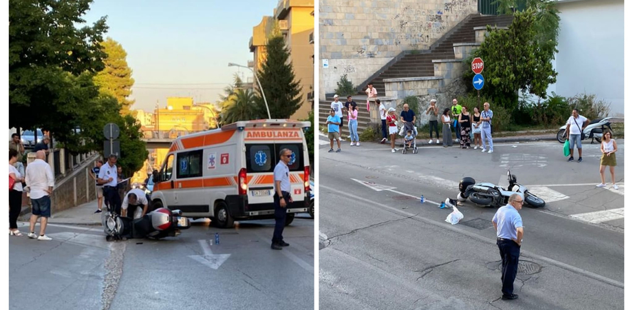 Caltanissetta, scooter investe padre e figlio: quattro feriti. Bimbo in gravi condizioni