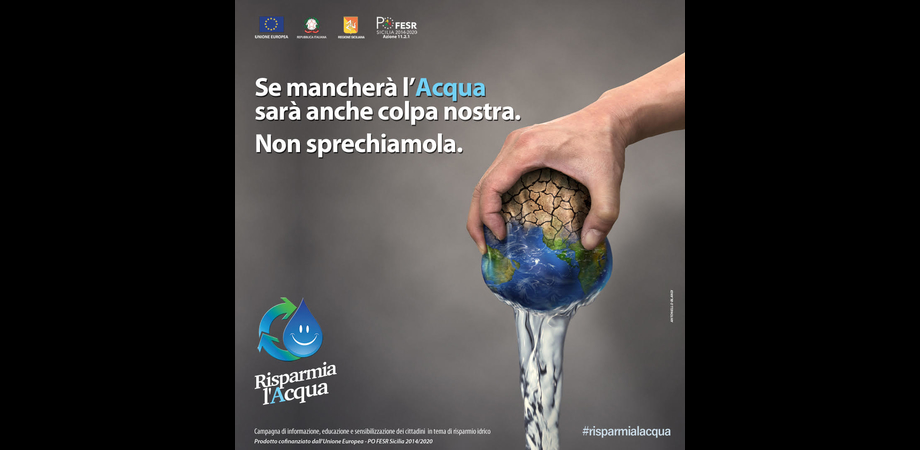 Al via la campagna della Regione Siciliana sull'uso consapevole dell'acqua