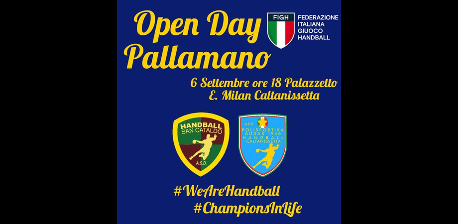 Pallamano, a Caltanissetta open day a cura dell'Asd Polisportiva Audax e Handball San Cataldo