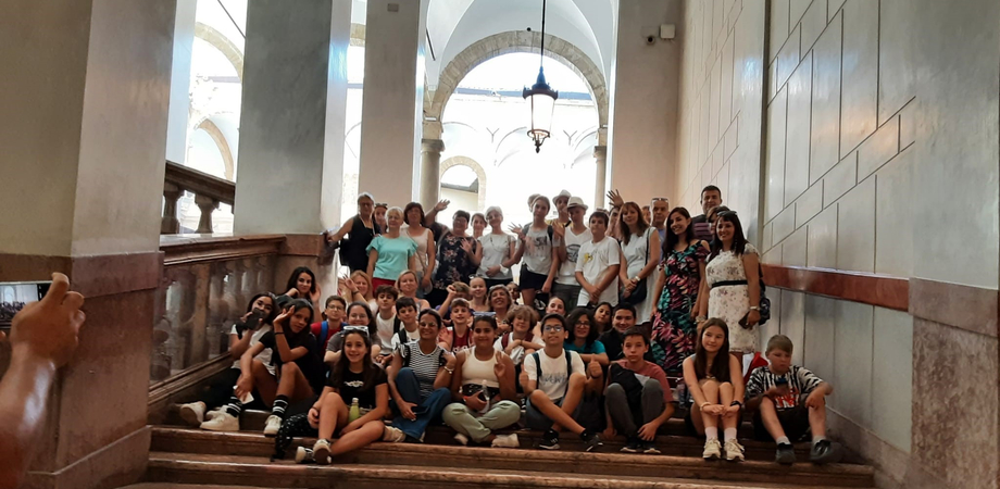 Progetto di partenariato, delegazione Erasmus in visita al Comprensivo Santa Caterina-Resuttano